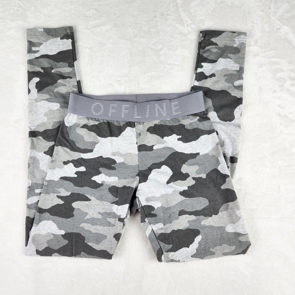 Offline by Aerie Women's Leggings Size M Camo Gray White